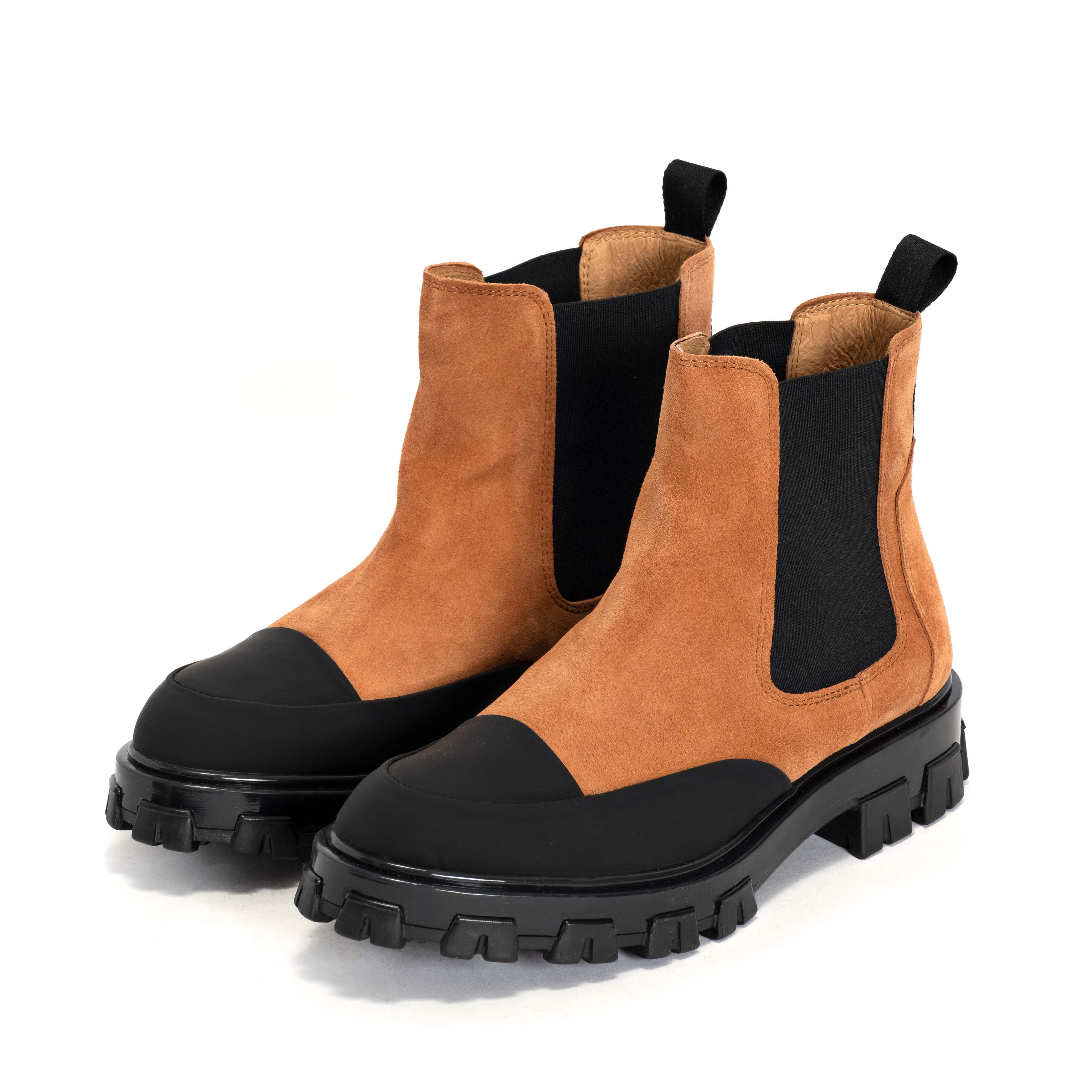 Elice Calf suede Natural coral