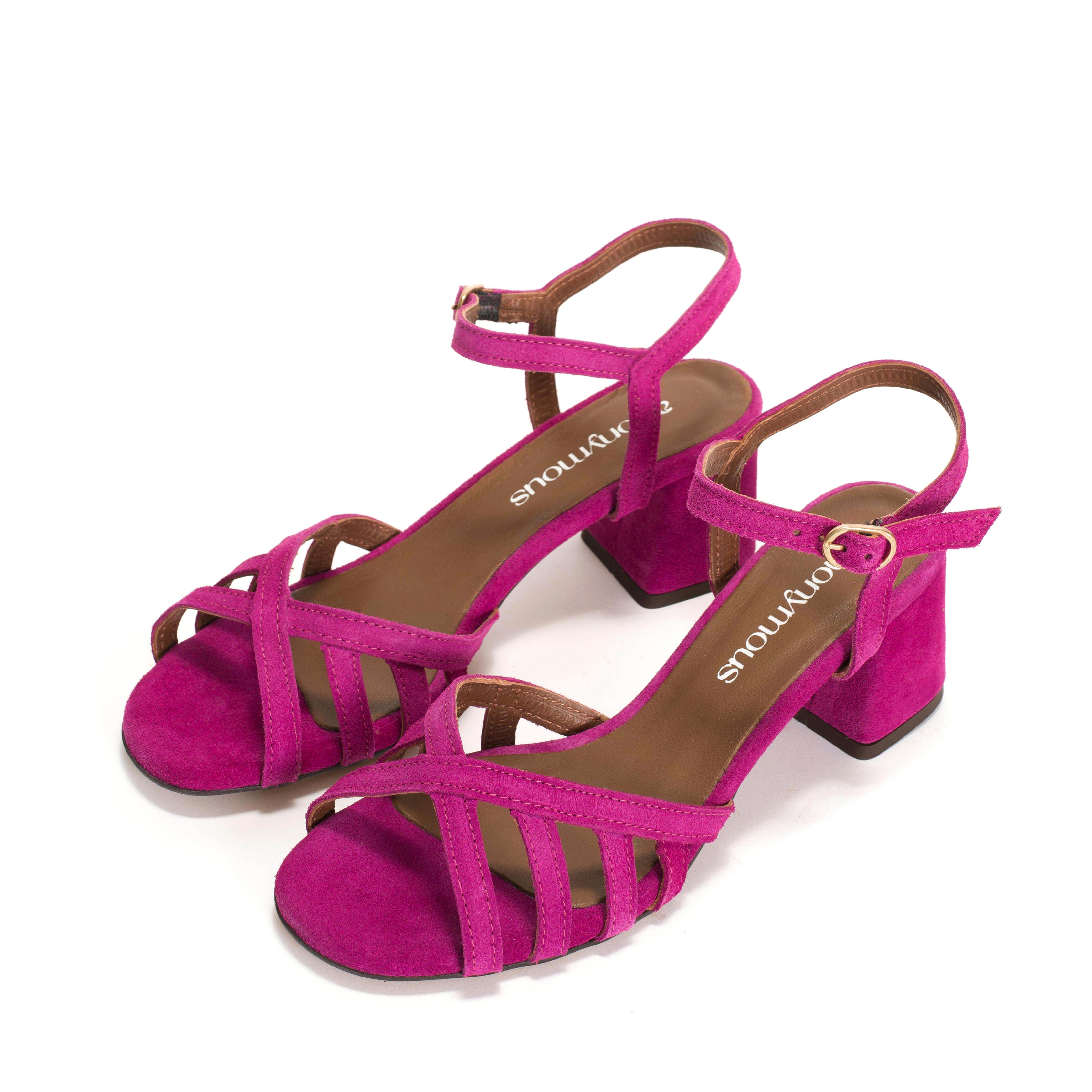 Issi 55 Calf suede Raspberry