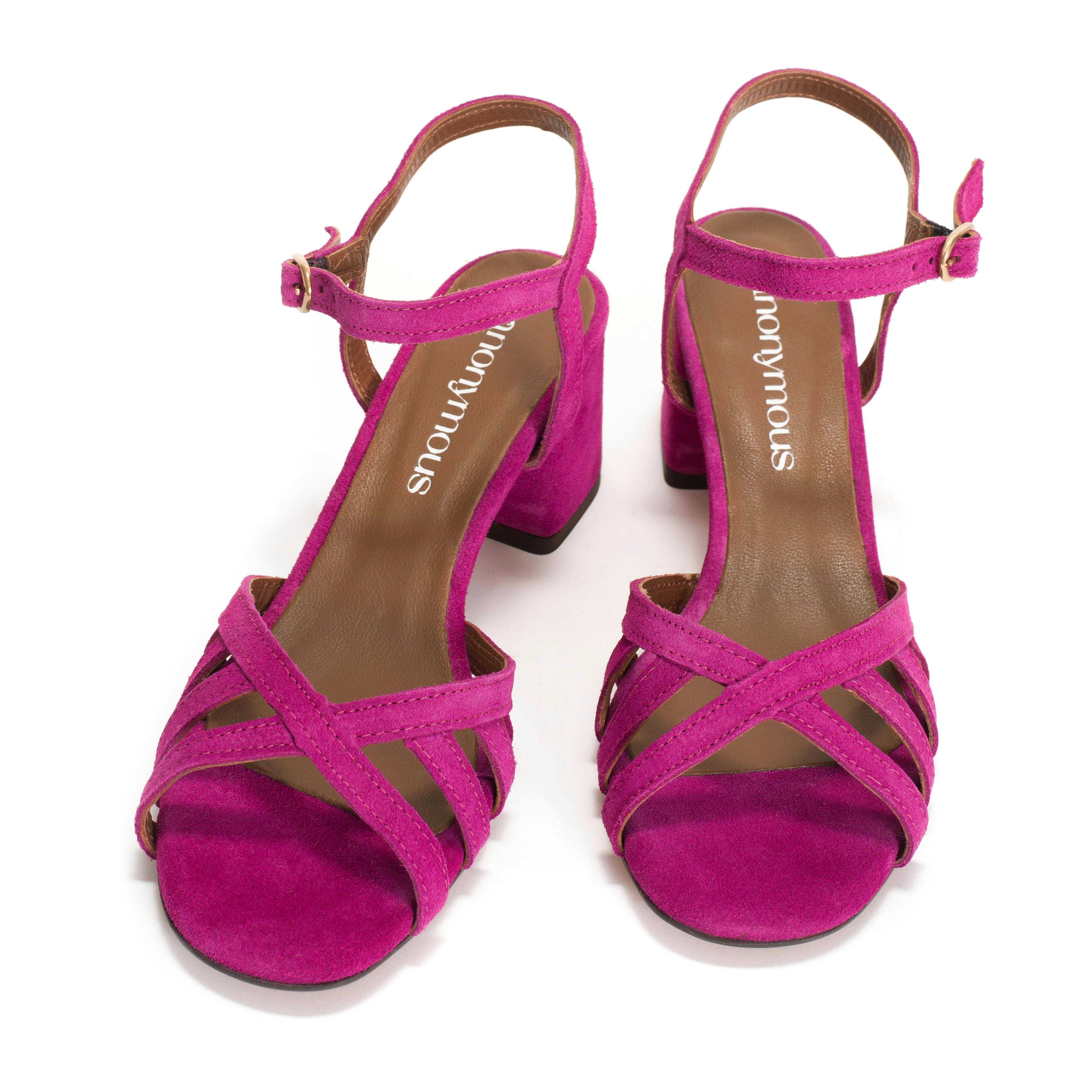 Issi 55 Calf suede Raspberry