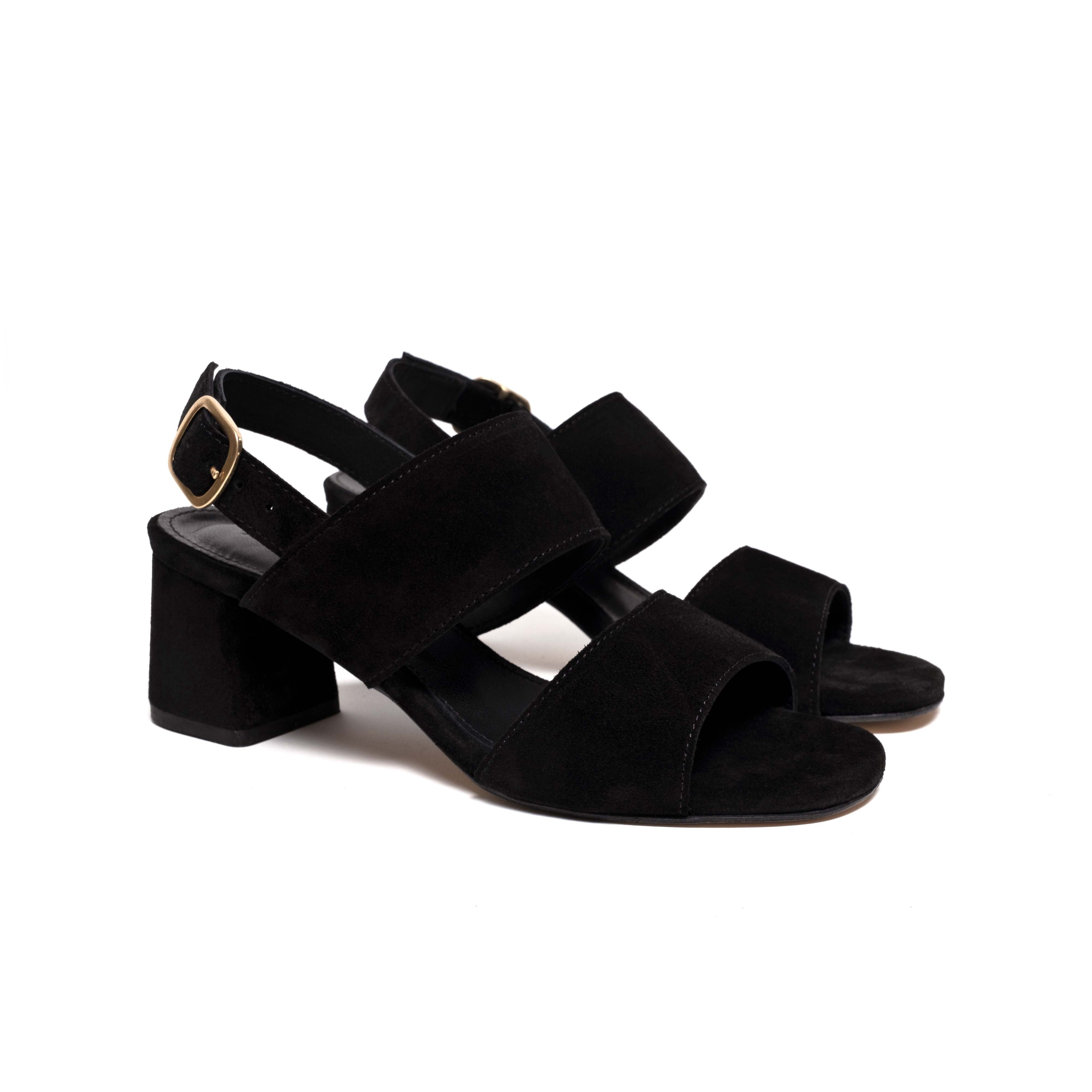 Belinda 55 Calf suede Black
