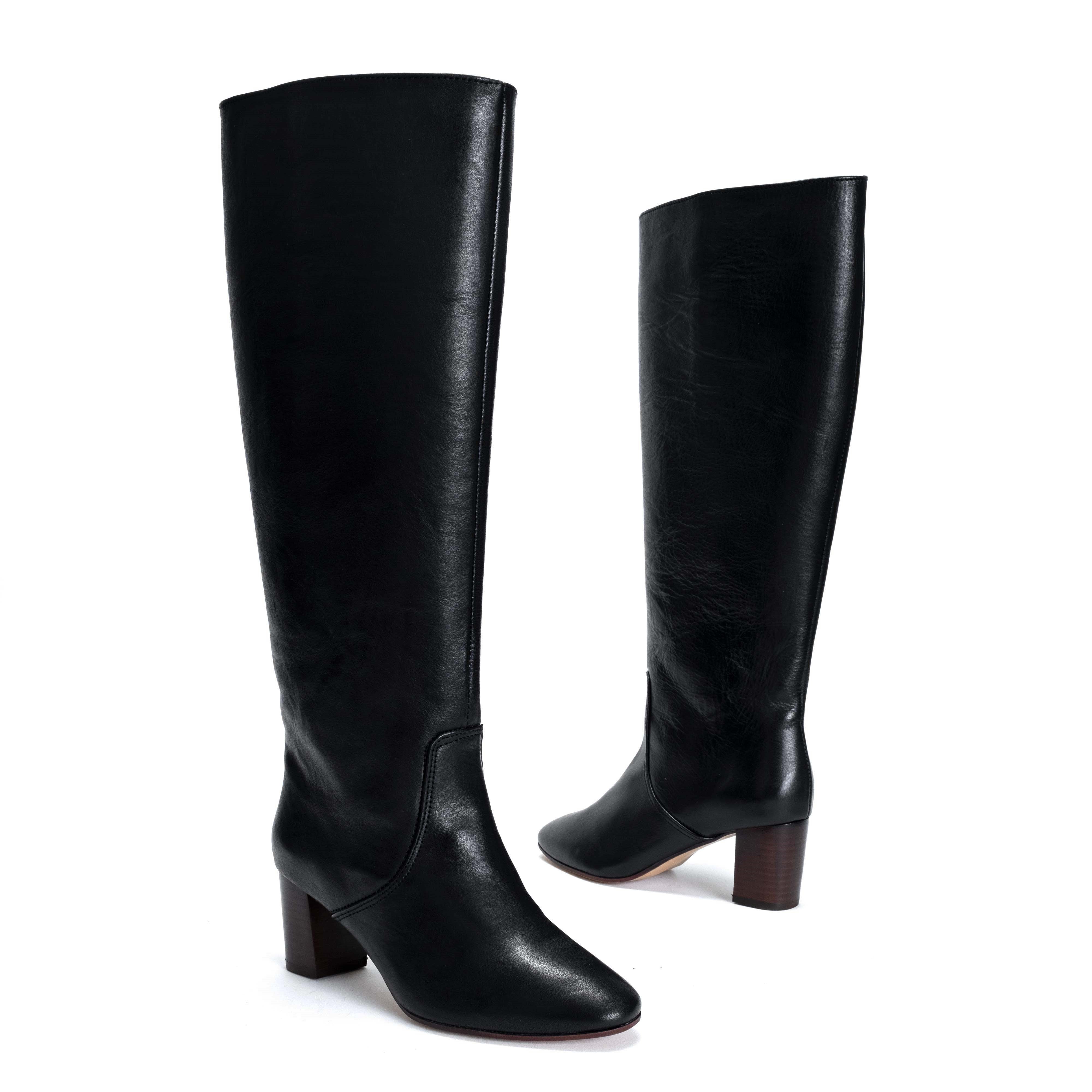 Henriette Vegetable Tanned Calf Black