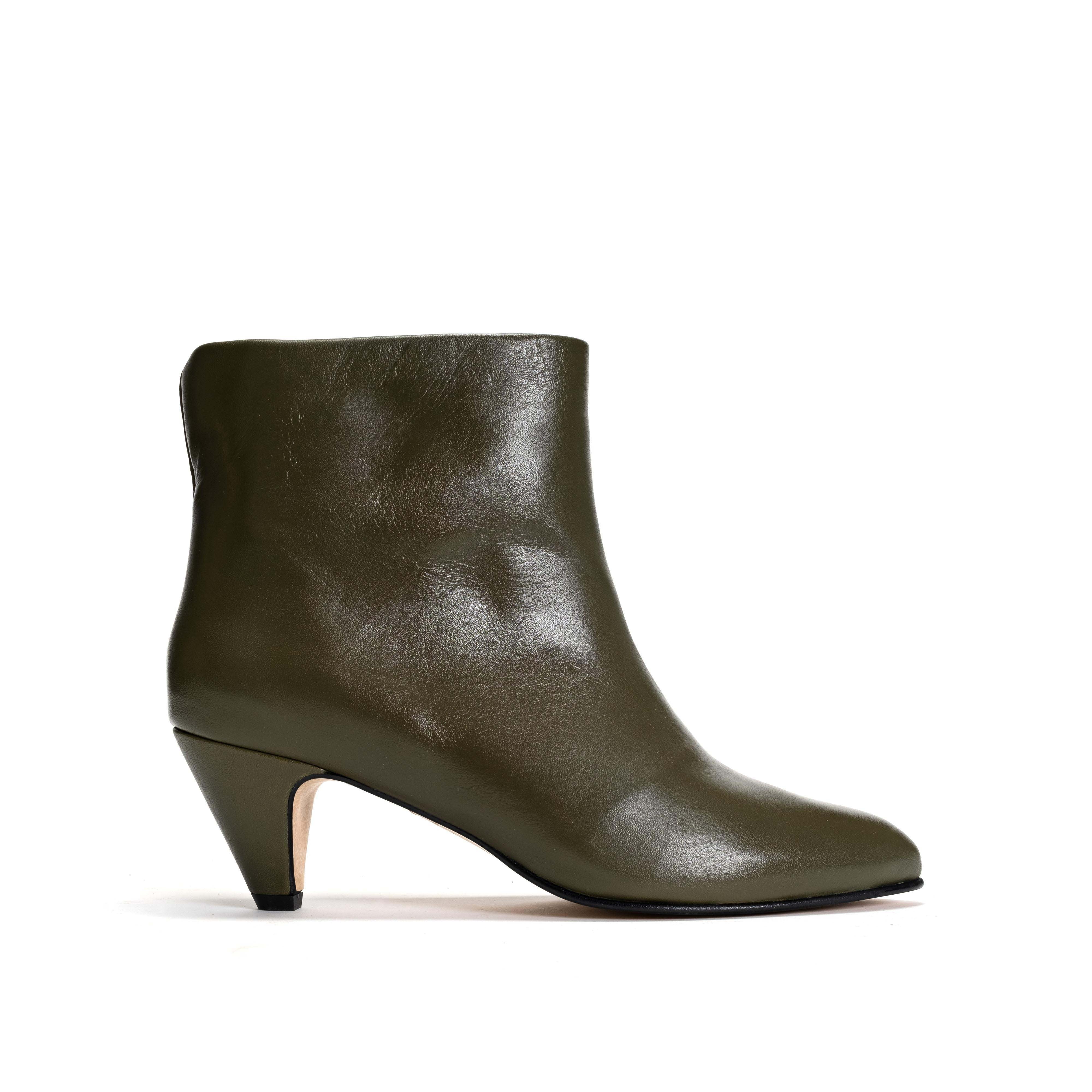 Hilly 50 stiletto Soft calf Olive green