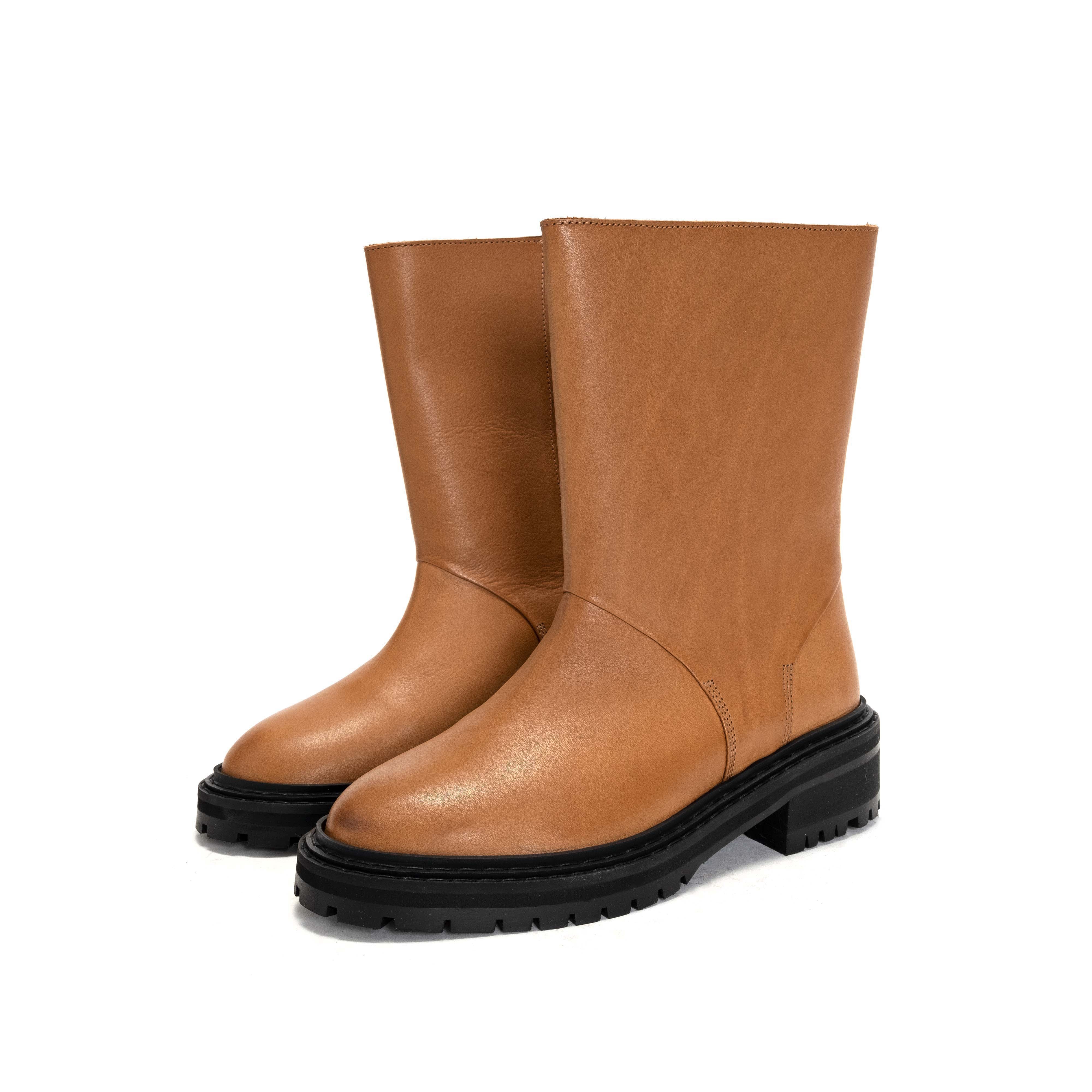 Katty Vegetable tanned calf camel