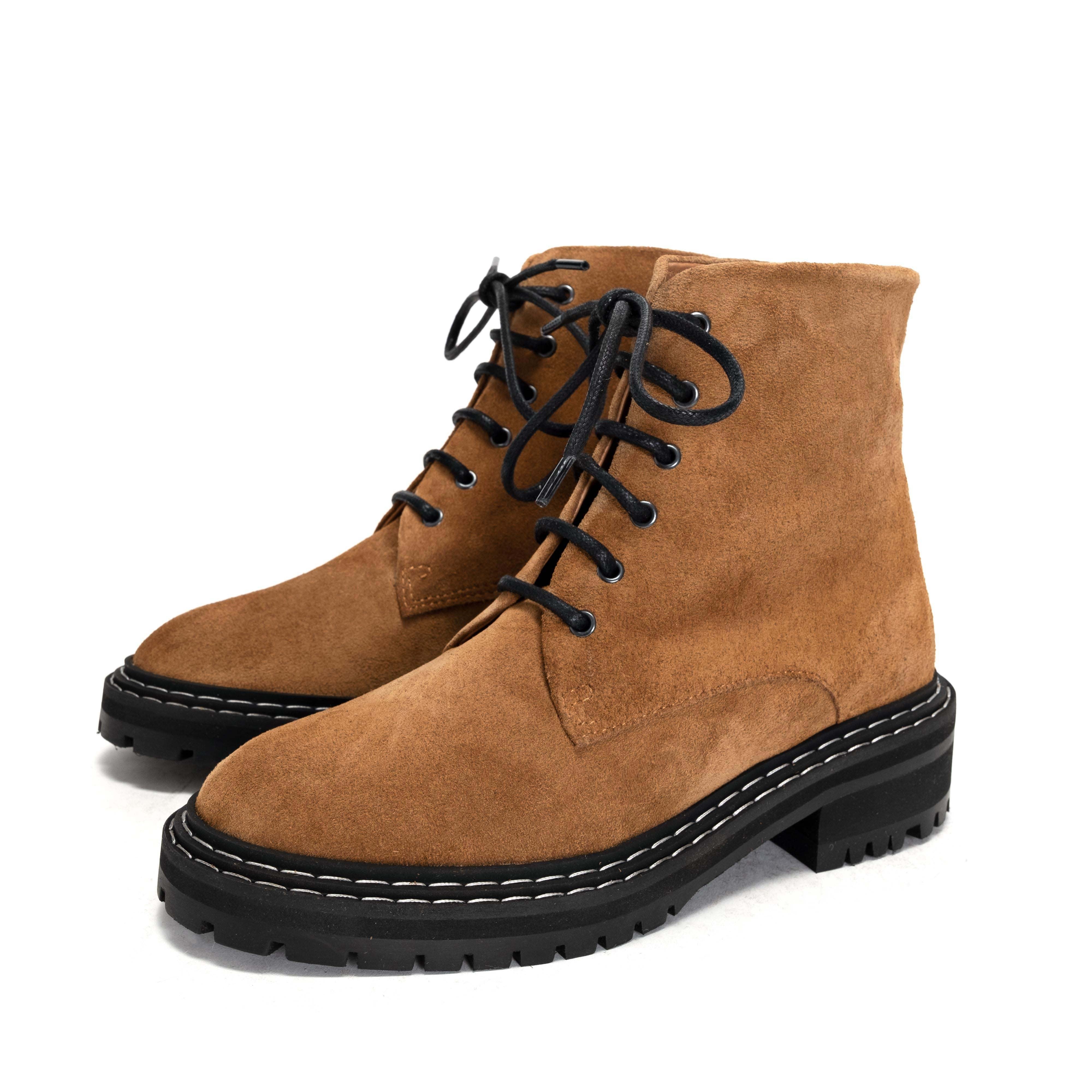 Niobe calf suede bamboo Brown