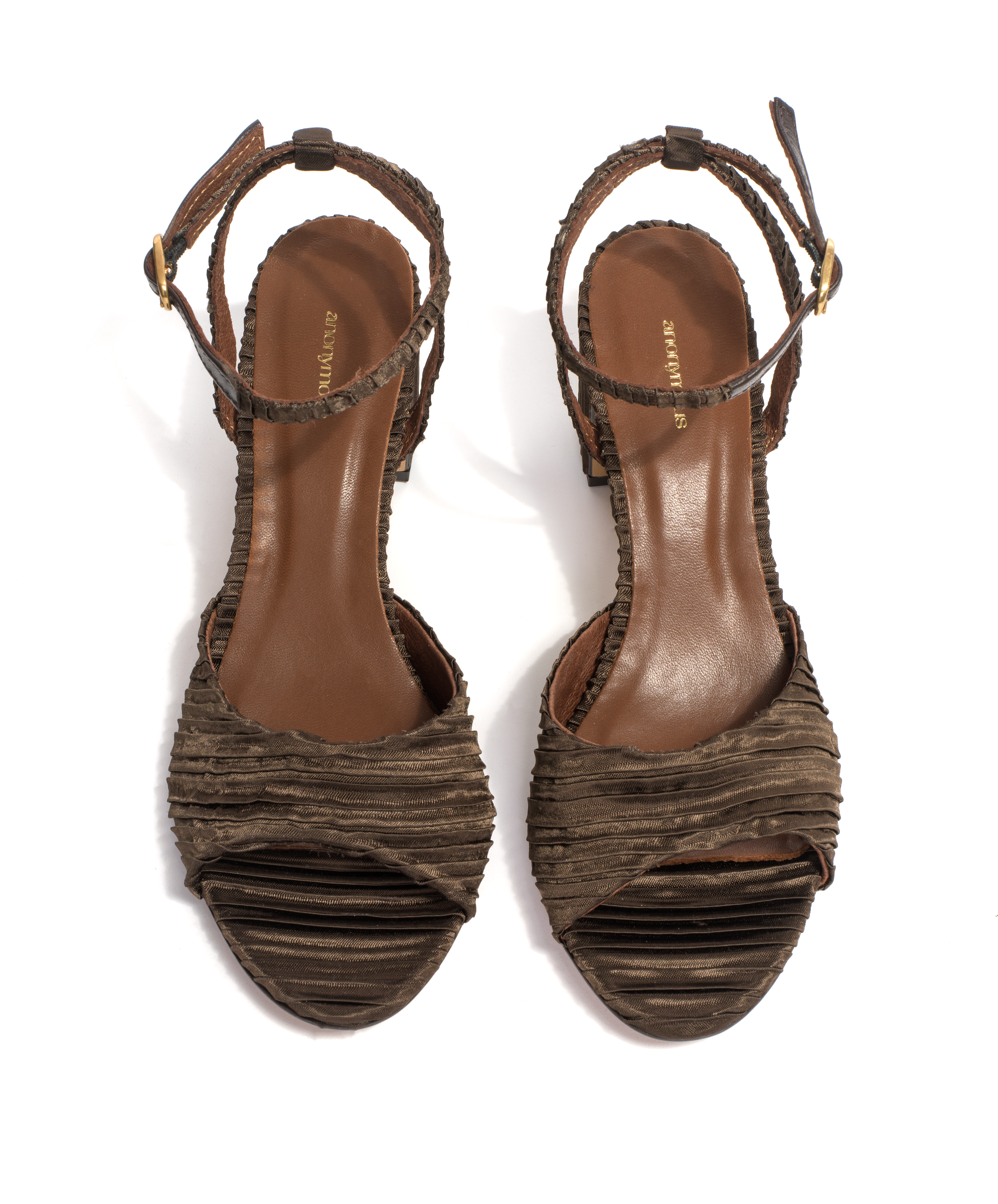 Jolie 55 Pleated satin Espresso brown