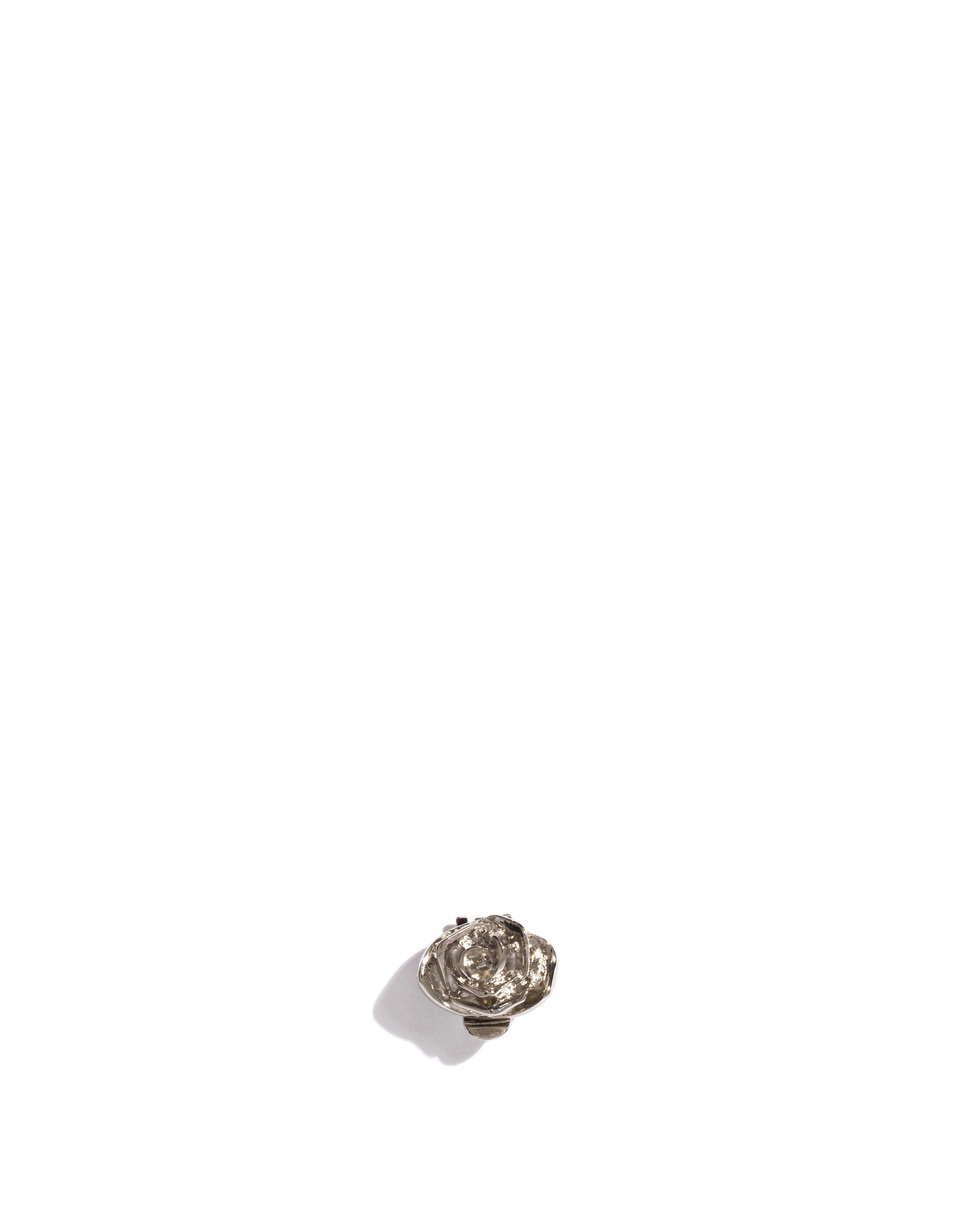 Metallic rose clip Metal Silver
