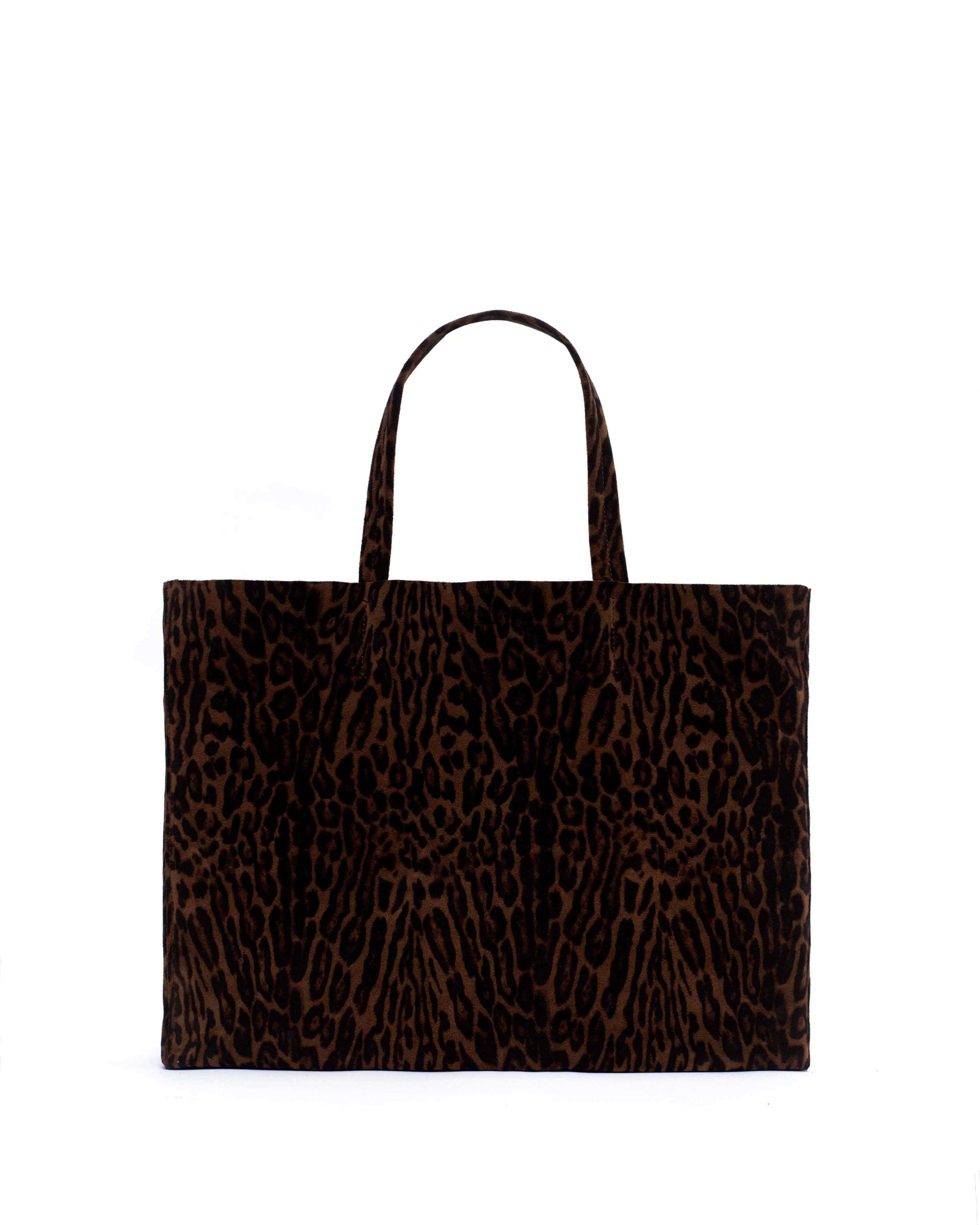 Ruba shopper Calf suede print Jaguar