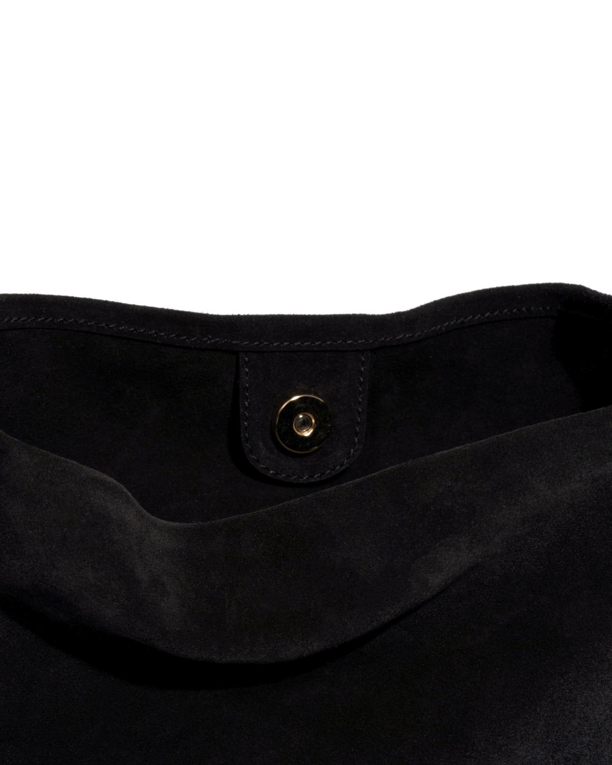 Versa slouchy petite bag Calf suede Black