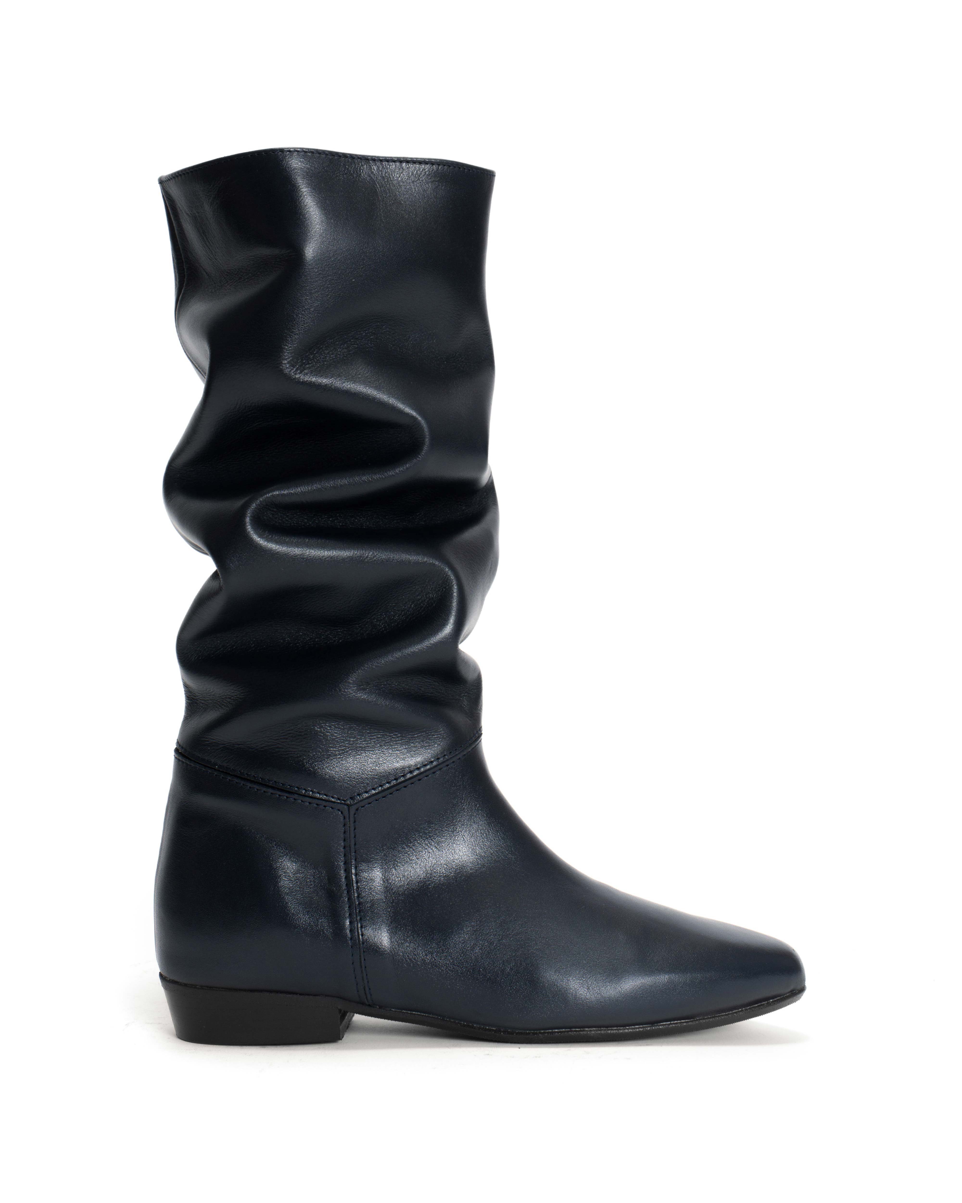 Jasmina 20 Soft calf & suede leather Dark blue