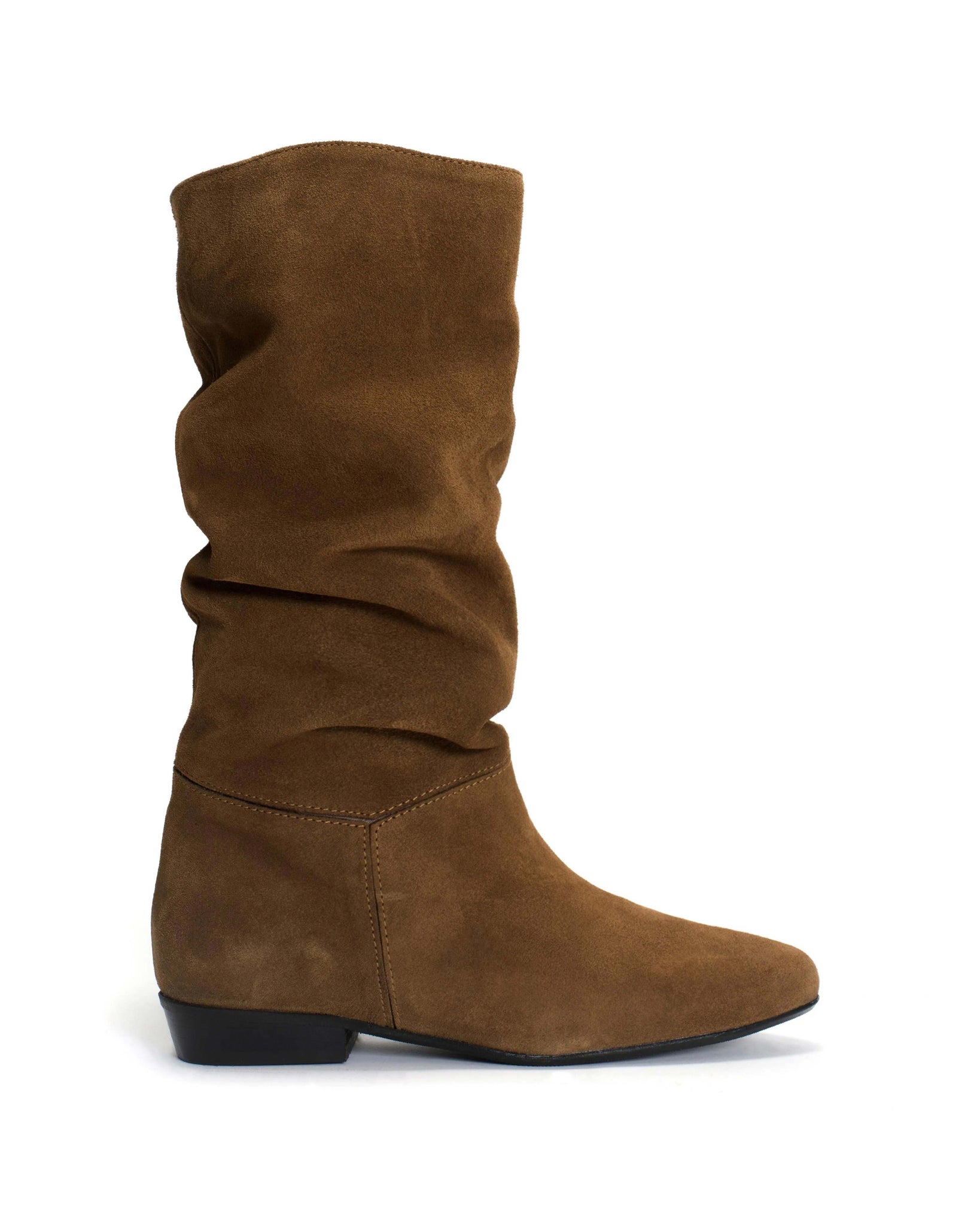 Jasmina 20 Calf suede Cinnamon & dark taupe - Anonymous Copenhagen
